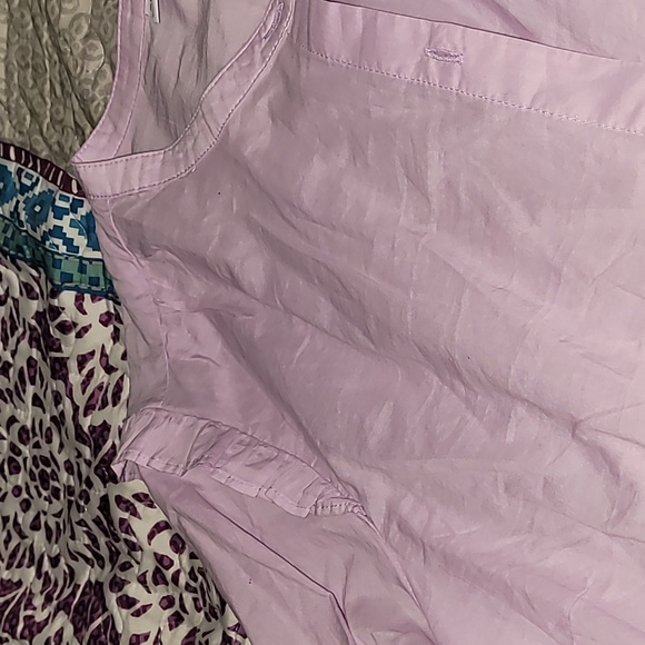 Ruffle shoulder detail button down - Picture 2 of 5